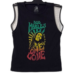 Zion Bob Marley Black Graphic Tank Size LG